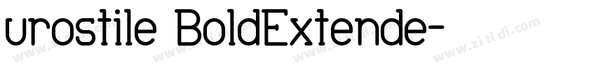 urostile BoldExtende字体转换
